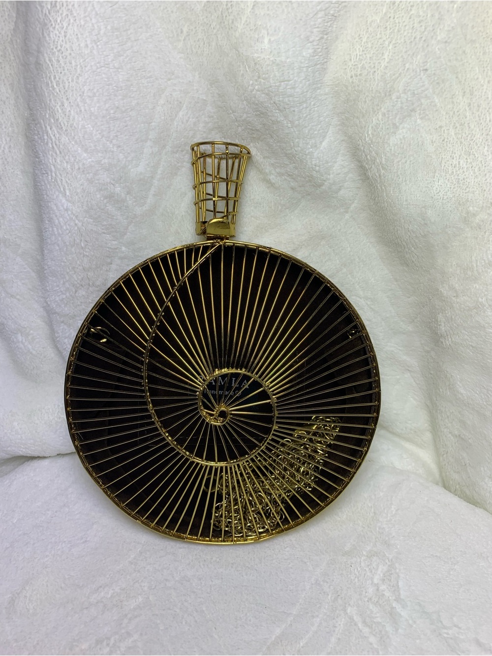 Gold Spiral Wire Crossbody Bag - Women's Fashion Accent